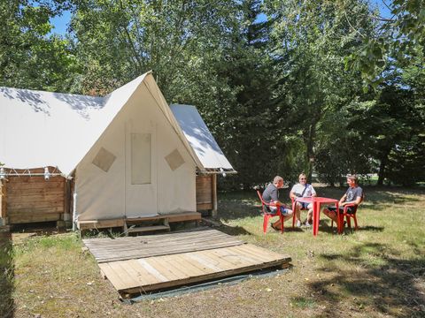 TENTE TOILE ET BOIS 4 personnes - Bungalow Toilé et Bois Standard 28m² - 2 chambres (sans sanitaires) 4 pers