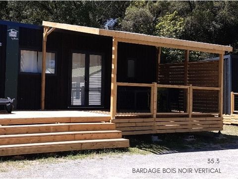 MOBILHOME 6 personnes - HomeFlower Premium 35m² - 3 chambres + Terrasse semi-couverte + TV + LV 7 pers