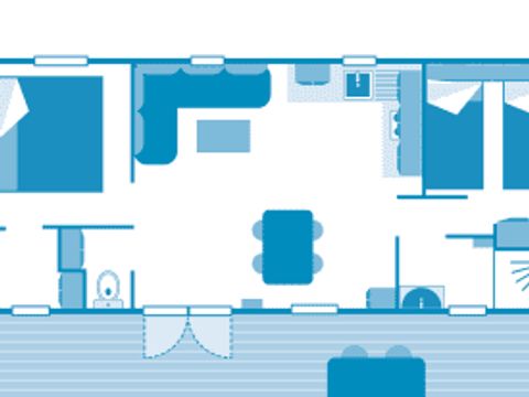 MOBILHOME 4 personnes - Cottage 4p 2ch ****