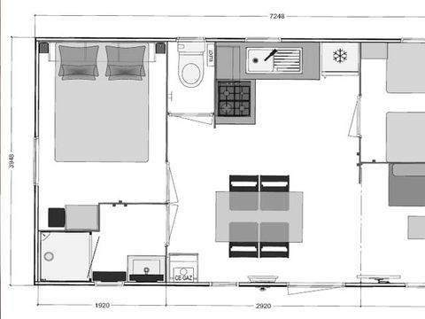 MOBILHOME 4 personnes - CONFORT