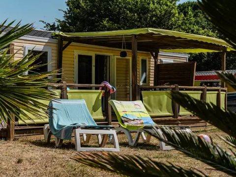 MOBILHOME 6 personnes - Trio Premium 4 Pièces 6 Personnes Jacuzzi + Climatisé + TV