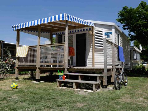 Mobilhome 1/3 personnes - CONFORT - 1 chambre - 20m² terrasse couverte