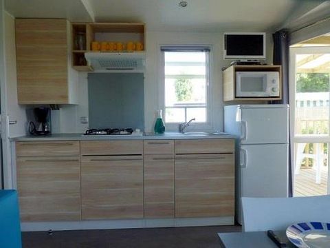 Mobilhome 4/6 personnes - CONFORT - 2 chambres - 28m² terrasse couverte