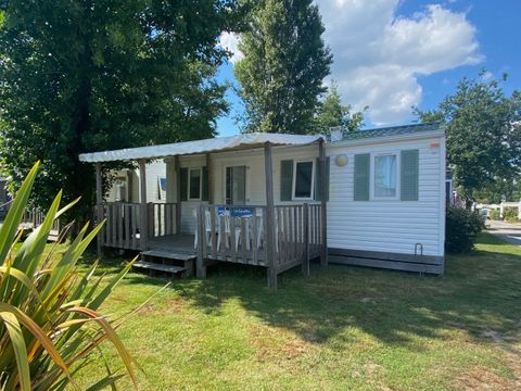 Mobilhome 4/6 personnes - STANDARD - 2 chambres - 28m² Terrasse Couverte