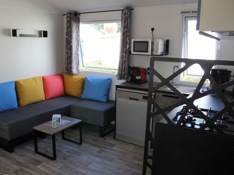 Mobilhome 6/8 personnes - GRAND - CONFORT - 3 chambres - 2 salles de bain 36 m² Terrasse Couverte