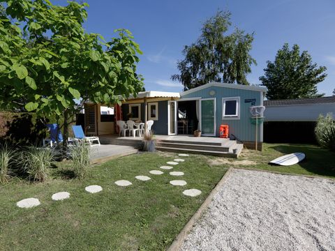 MOBILHOME 8 personnes - Mobil-home Cabane du Pêcheur GRAND CONFORT 3 chambres 34m² Terrasse Couverte 6/8 pers