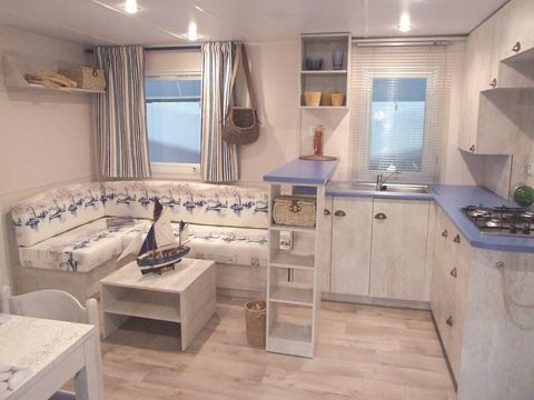 MOBILHOME 8 personnes - Mobil-home Cabane du Pêcheur GRAND CONFORT 3 chambres 34m² Terrasse Couverte 6/8 pers