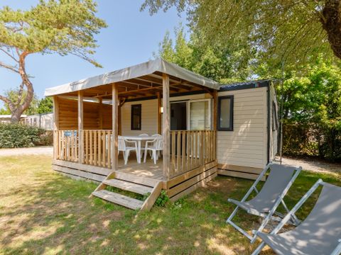 MOBILHOME 6 personnes - Mobil-home GRAND CONFORT 2 chambres 29 m² terrasse couverte + Lave-vaisselle 4/6 pers