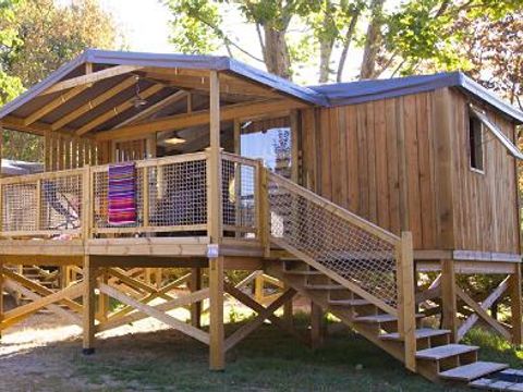 LODGE 6 personnes - Lodge Cosy Flower Confort - cabane en bois sur pilotis