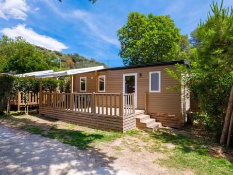 MOBILHOME 6 personnes - Comfort | 3 Ch. | 6 Pers. | Terrasse surélevée | Clim. | TV