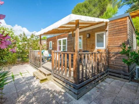 MOBILHOME 4 personnes - Mobil-home | Comfort | 2 Ch. | 4 Pers. | Terrasse surélevée | Clim. | TV