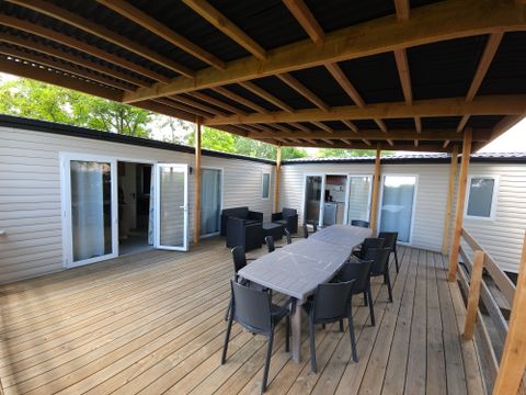 MOBILHOME 11 personnes - Mobil home PREMIUM "TRIBU" -Climatisé/TV -5 Chambres max 11 personnes (bébé compris) 1/11 pers