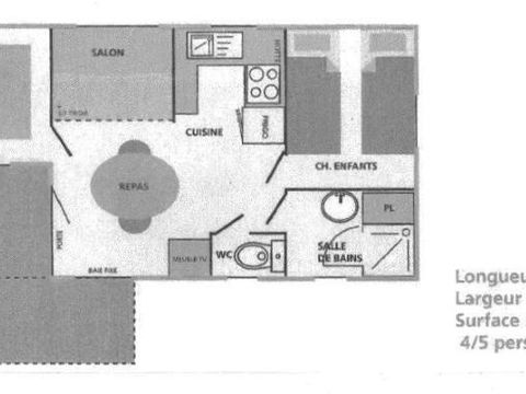 MOBILHOME 5 personnes - PACIFIQUE 1