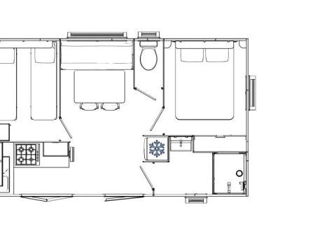 Mobilhome 6 personnes - MARQUISE DUO "PREMIUM" Coté Plage