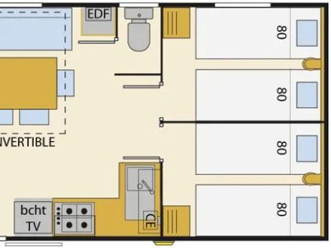 Mobilhome 4 personnes - BALI TRIO -Coté TERRE