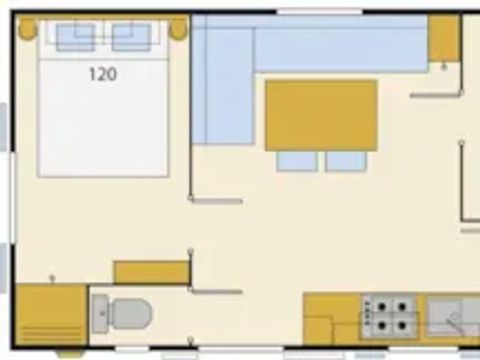 Mobilhome 4 personnes - CAPRI DUO -Côte TERRE