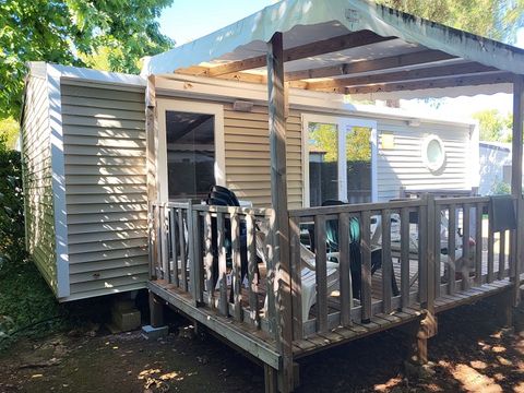 MOBILHOME 4 personnes - Confort 26m² 2ch 4 personnes + terrasse semi couverte (coté plage)