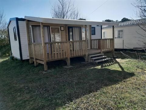 MOBILHOME 4 personnes - Premium 2 chambres + terrasse semi-couverte + Clim (coté plage)