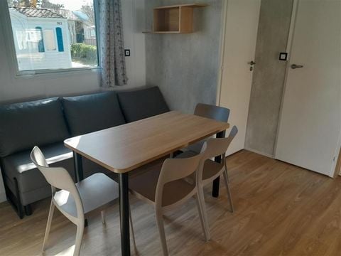 MOBILHOME 6 personnes - Mobil-Home Premium 32m² 3 chambres + terrasse semi-couverte + Clim+LV+draps+serviettes (coté plage)