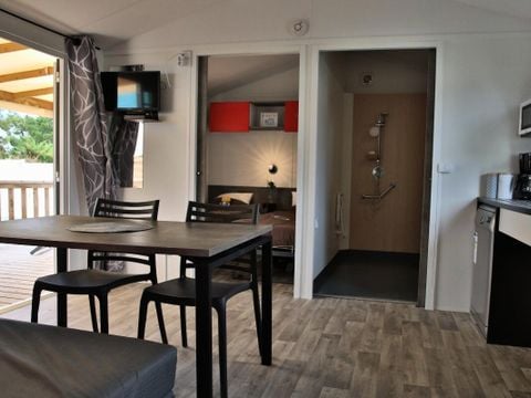 MOBILHOME 4 personnes - Mobil Home Eco PMR 3 Pièces 4 Personnes + TV