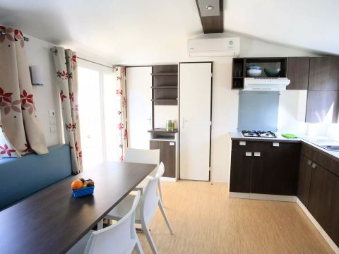 MOBILHOME 6 personnes - Bleu Lagon Trio Authentique 4 Pièces 6 Personnes