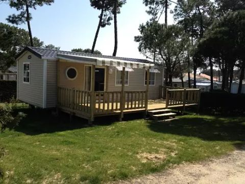 MOBILHOME 6 personnes - Bleu Lagon Trio Authentique 4 Pièces 6 Personnes