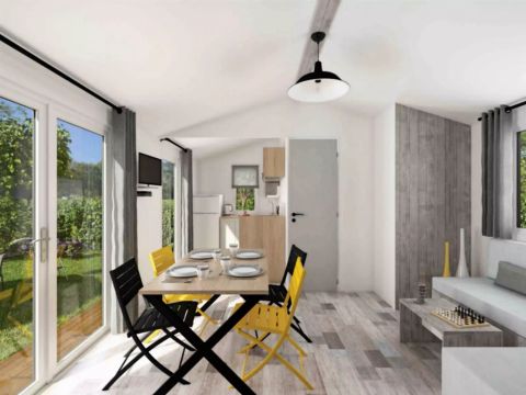 MOBILHOME 6 personnes - Mobil Home Premium 4 Pièces 6 Personnes Climatisé