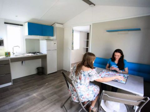 MOBILHOME 5 personnes - Bleu Lagon Duo Contemporain 3 Pièces PMR