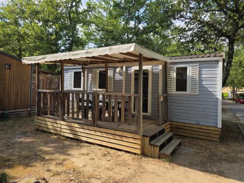 MOBILHOME 6 personnes - Mobil-home | Comfort | 3 Ch. | 6 Pers. | Terrasse surélevée | Clim. | TV