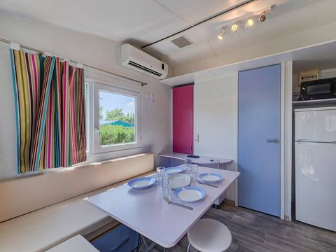 MOBILHOME 6 personnes - Mobil-home | Comfort | 2 Ch. | 4/6 Pers. | Terrasse surélevée non couverte | Clim.