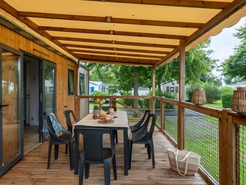 Mobilhome 6 personnes - PRESTA+ 40m² Kids - 3 chambres - 2 salles de bain - TV - Clim