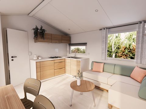 Mobilhome 10 personnes - Mobil home PRESTA+ 70m² Tribu Jacuzzi 5 chambres 3 SdB