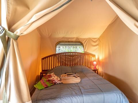 TENTE TOILE ET BOIS 5 personnes - Lodge toilé Victoria - 30m²