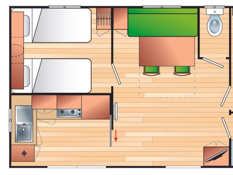 MOBILHOME 7 personnes - PIVOINE