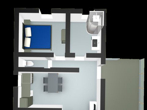 MOBILHOME 4 personnes - Premium 30m² 2 chambres Clim, Tv, lave-vaisselle