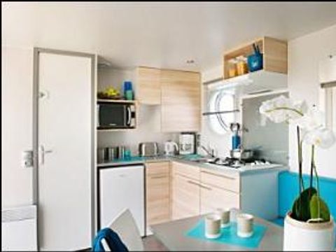 MOBILHOME 4 personnes - Premium Patio 30m² 2 chambres Clim, Tv, lave-vaisselle