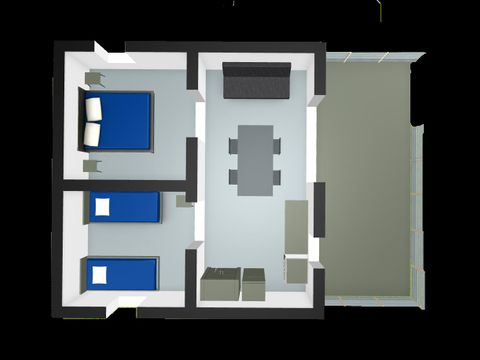 BUNGALOW TOILÉ 4 personnes - Funflower Standard 20 m² sans sanitaires