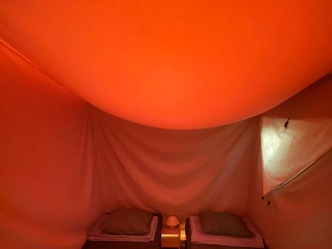 TENTE TOILE ET BOIS 6 personnes - Lodge Canada Confort (6p-3ch) 35m² sans sanitaires
