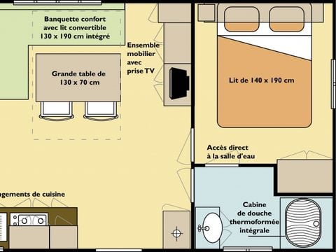 MOBILHOME 6 personnes - MH2 29 m²