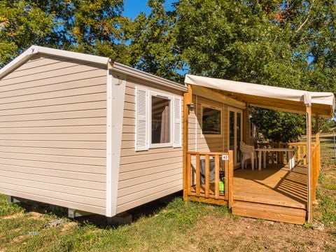 Mobilhome 6 personnes - Confort 6p (35m²) avec terrasse couverte, climatisé
