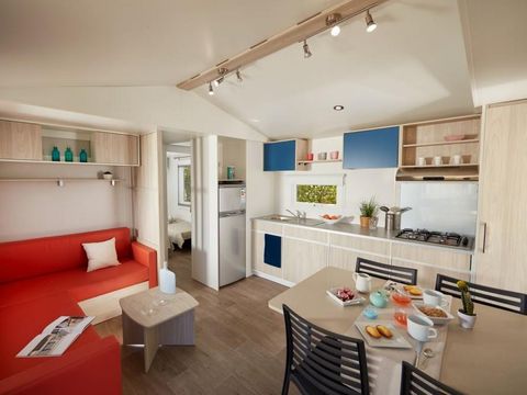 MOBILHOME 6 personnes - Confort 6p (35m²) avec terrasse couverte, climatisé