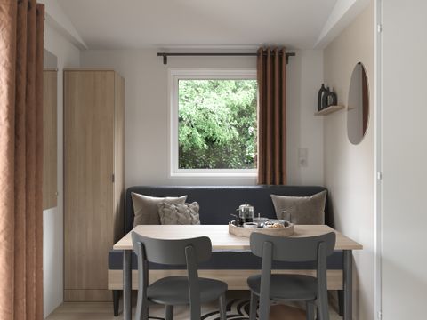 MOBILHOME 2 personnes - Mobil-home PREMIUM 2p (20m²) , 1 chbre, climatisation, TV, Terrasse, lit queen size