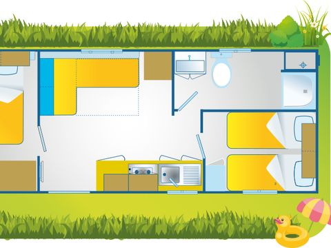 MOBILHOME 5 personnes - Happy Comfort