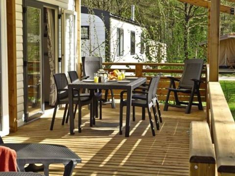 MOBILHOME 6 personnes - Premium | 3 Ch. | 6 Pers. | Terrasse surélevée | Clim.