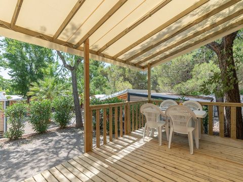 MOBILHOME 6 personnes - Premium | 3 Ch. | 6 Pers. | Terrasse surélevée | Clim.