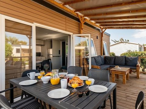 MOBILHOME 6 personnes - Mobil-home | Premium | 3 Ch. | 6 Pers. | Terrasse Lounge | Clim.