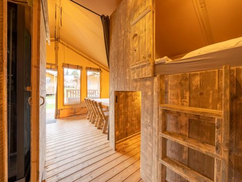 Tente en toile et en bois 6 personnes - hu Glamp Premium XL	Tenda