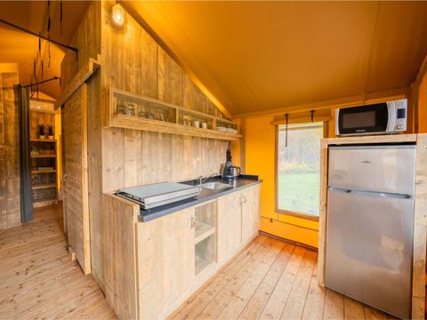 TENTE TOILE ET BOIS 6 personnes - hu Glamp Premium XL	Tenda