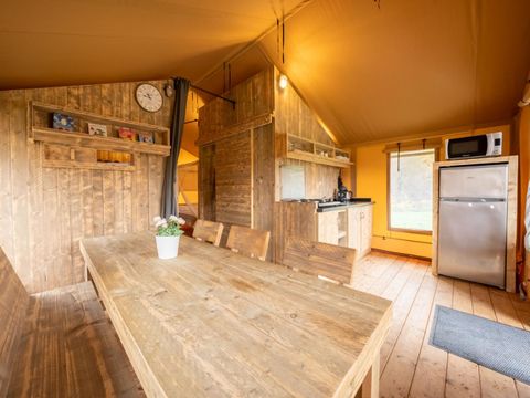 Tente en toile et en bois 6 personnes - hu Glamp Premium XL	Tenda