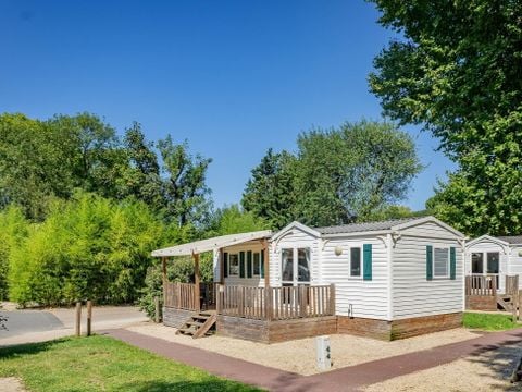 MOBILHOME 6 personnes - Classique | 3 Ch. | 6 Pers. | Terrasse surélevée | 1 SDB | Clim. | TV